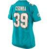 Larry Csonka Miami Dolphins Nike Women's Game Retired Player Jersey - Aqua - Detail View