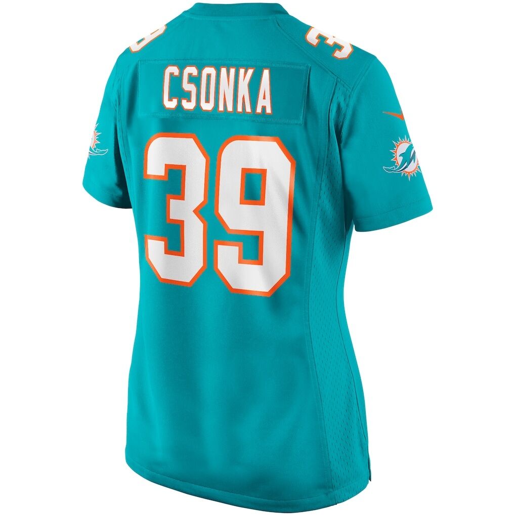 Larry Csonka Miami Dolphins Nike Women's Game Retired Player Jersey - Aqua