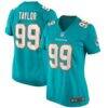 Jason Taylor Miami Dolphins Nike Women's Game Retired Player Jersey - - Front View