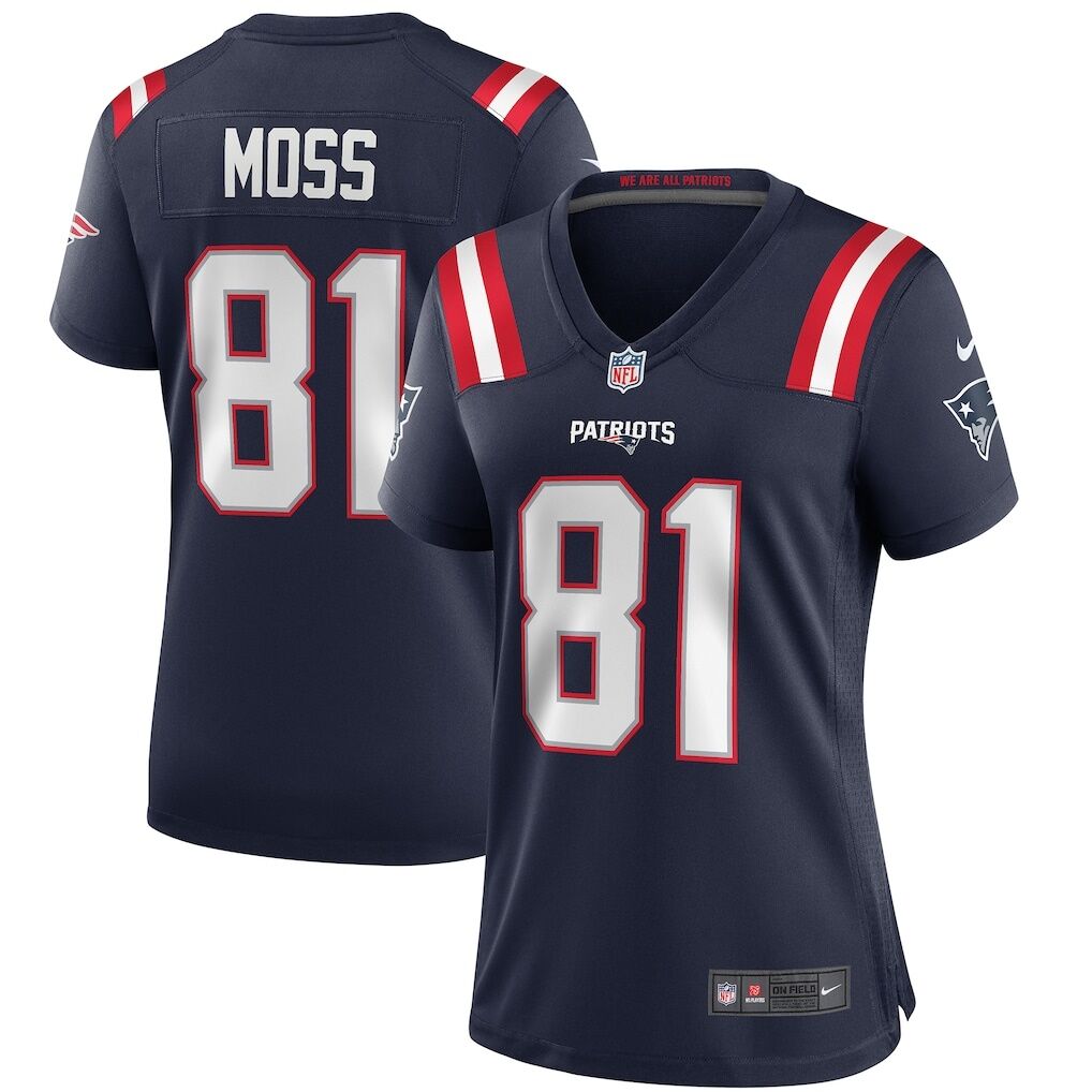 Randy Moss New England Patriots Nike Women's Game Retired Player Jersey