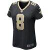 Archie Manning New Orleans Saints Nike Women's Game Retired Player Jersey - Black - Side View