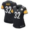 Franco Harris Pittsburgh Steelers Nike Women's Game Retired Player Jersey - Black - Front View
