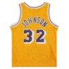 Magic Johnson Los Angeles Lakers Mitchell & Ness Preschool 1984-1985 Hardwood Classics Throwback Team Jersey - Gold - Detail View