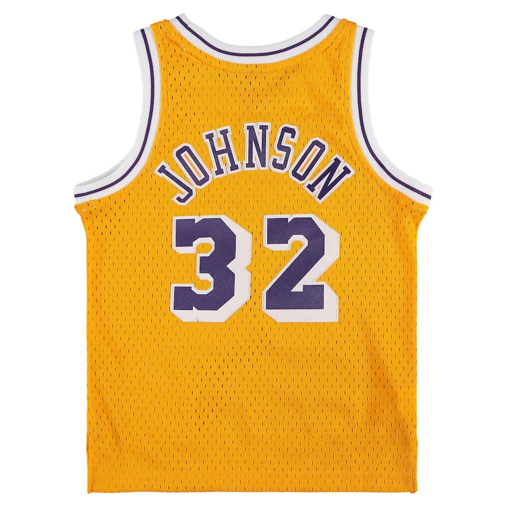 Magic Johnson Los Angeles Lakers Mitchell & Ness Preschool 1984-1985 Hardwood Classics Throwback Team Jersey