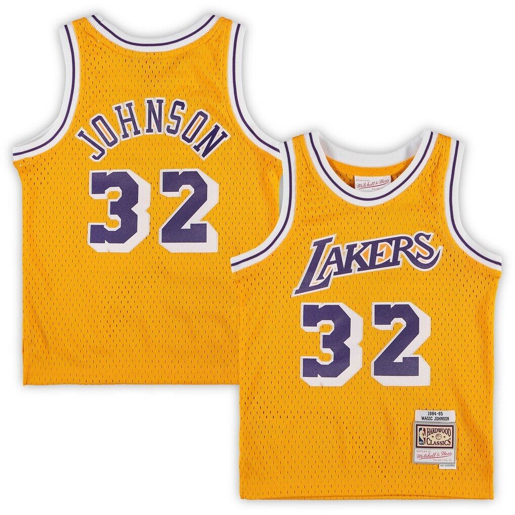 Magic Johnson Los Angeles Lakers Mitchell & Ness Preschool 1984-1985 Hardwood Classics Throwback Team Jersey