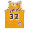 Magic Johnson Los Angeles Lakers Mitchell & Ness Preschool 1984-1985 Hardwood Classics Throwback Team Jersey - Gold - Side View
