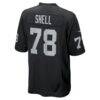 Art Shell Las Vegas Raiders Nike Game Retired Player Jersey - Black - Detail View