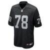 Art Shell Las Vegas Raiders Nike Game Retired Player Jersey - Black - Side View