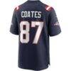 Ben Coates New England Patriots Nike Game Retired Player Jersey - Navy - Detail View