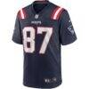 Ben Coates New England Patriots Nike Game Retired Player Jersey - Navy - Side View