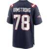 Bruce Armstrong New England Patriots Nike Game Retired Player Jersey - Navy - Detail View