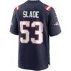 Chris Slade New England Patriots Nike Game Retired Player Jersey - Navy - Detail View