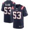 Chris Slade New England Patriots Nike Game Retired Player Jersey - Navy - Front View