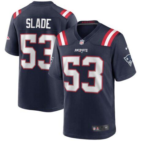 Chris Slade New England Patriots Nike Game Retired Player Jersey - Navy - Front View