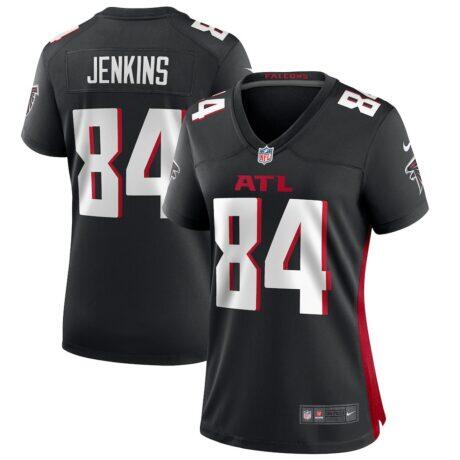 Alfred Jenkins Atlanta Falcons Nike Women's Game Retired Player Jersey - Black - Front View