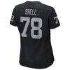 Art Shell Las Vegas Raiders Nike Women's Game Retired Player Jersey - Black - Detail View