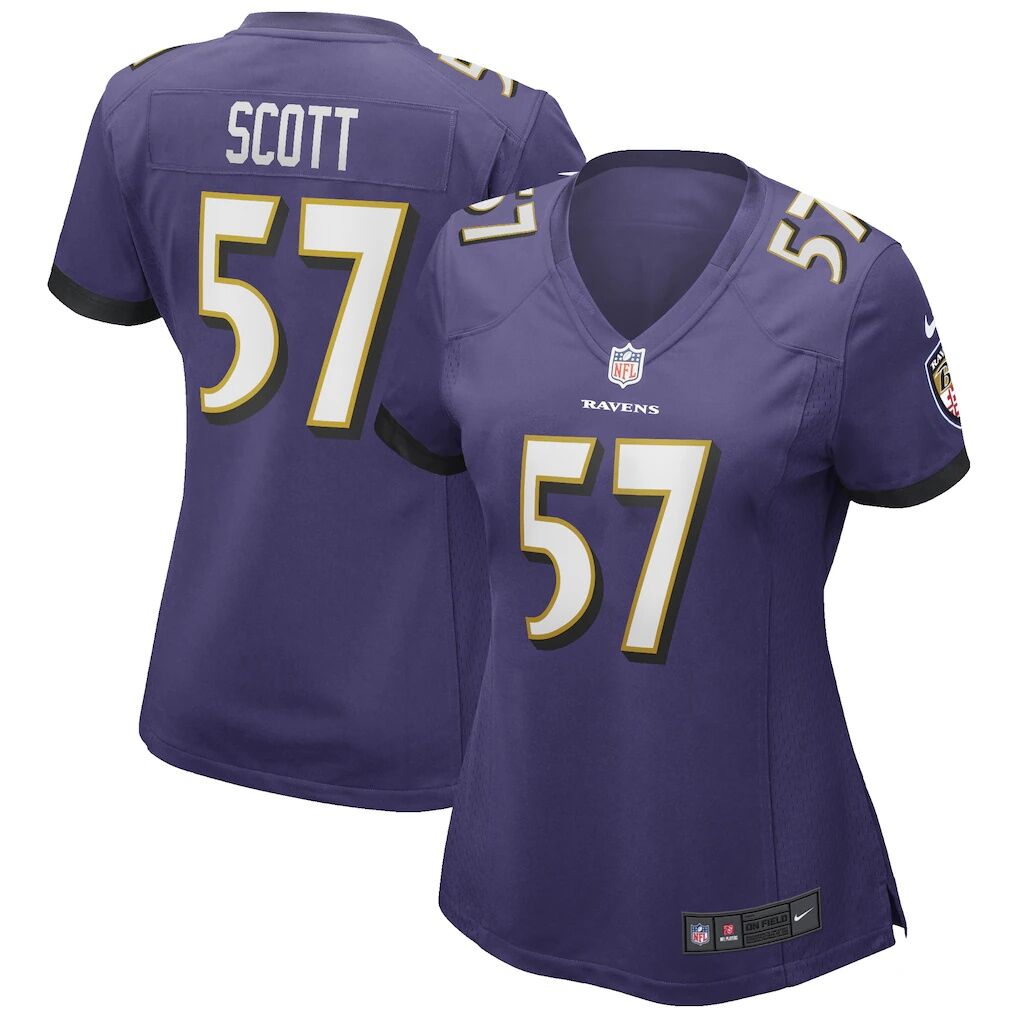 Bart Scott Baltimore Ravens Nike Women's Game Retired Player Jersey