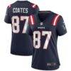 Ben Coates New England Patriots Nike Women's Game Retired Player Jersey - Navy - Front View