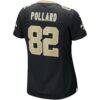 Bob Pollard New Orleans Saints Nike Women's Game Retired Player Jersey - Black - Detail View