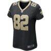 Bob Pollard New Orleans Saints Nike Women's Game Retired Player Jersey - Black - Side View