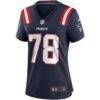 Bruce Armstrong New England Patriots Nike Women's Game Retired Player Jersey - Navy - Side View