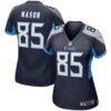 Derrick Mason Tennessee Titans Nike Women's Game Retired Player Jersey - Navy - Front View