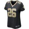 Deuce McAllister New Orleans Saints Nike Women's Game Retired Player Jersey - Black - Side View