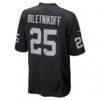 Fred Biletnikoff Las Vegas Raiders Nike Game Retired Player Jersey - Black - Detail View