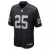 Fred Biletnikoff Las Vegas Raiders Nike Game Retired Player Jersey - Black - Side View