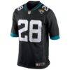 Fred Taylor Jacksonville Jaguars Nike Retired Player Alternate Game Jersey - Black - Side View