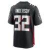 Jamal Anderson Atlanta Falcons Nike Game Retired Player Jersey - Black - Detail View