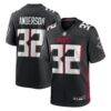 Jamal Anderson Atlanta Falcons Nike Game Retired Player Jersey - Black - Front View