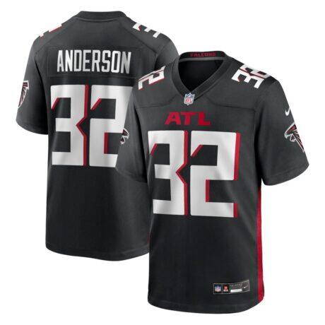 Jamal Anderson Atlanta Falcons Nike Game Retired Player Jersey - Black - Front View