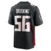 Keith Brooking Atlanta Falcons Nike Game Retired Player Jersey - Black - Detail View
