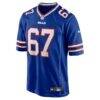 Kent Hull Buffalo Bills Nike Game Retired Player Jersey - - Side View