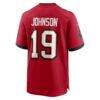 Keyshawn Johnson Tampa Bay Buccaneers Nike Game Retired Player Jersey - Red - Detail View