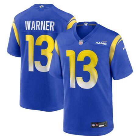 Kurt Warner Los Angeles Rams Nike Game Retired Player Jersey - - Front View