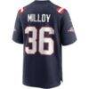 Lawyer Milloy New England Patriots Nike Game Retired Player Jersey - Navy - Detail View