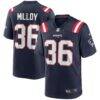 Lawyer Milloy New England Patriots Nike Game Retired Player Jersey - Navy - Front View