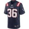 Lawyer Milloy New England Patriots Nike Game Retired Player Jersey - Navy - Side View