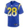 Marshall Faulk Los Angeles Rams Nike Game Retired Player Jersey - - Side View