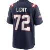 Matt Light New England Patriots Nike Game Retired Player Jersey - Navy - Detail View