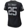 Fred Biletnikoff Las Vegas Raiders Nike Women's Game Retired Player Jersey - Black - Detail View