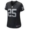 Fred Biletnikoff Las Vegas Raiders Nike Women's Game Retired Player Jersey - Black - Side View