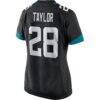Fred Taylor Jacksonville Jaguars Nike Women's Game Retired Player Jersey - Black - Detail View