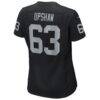 Gene Upshaw Las Vegas Raiders Nike Women's Game Retired Player Jersey - Black - Detail View