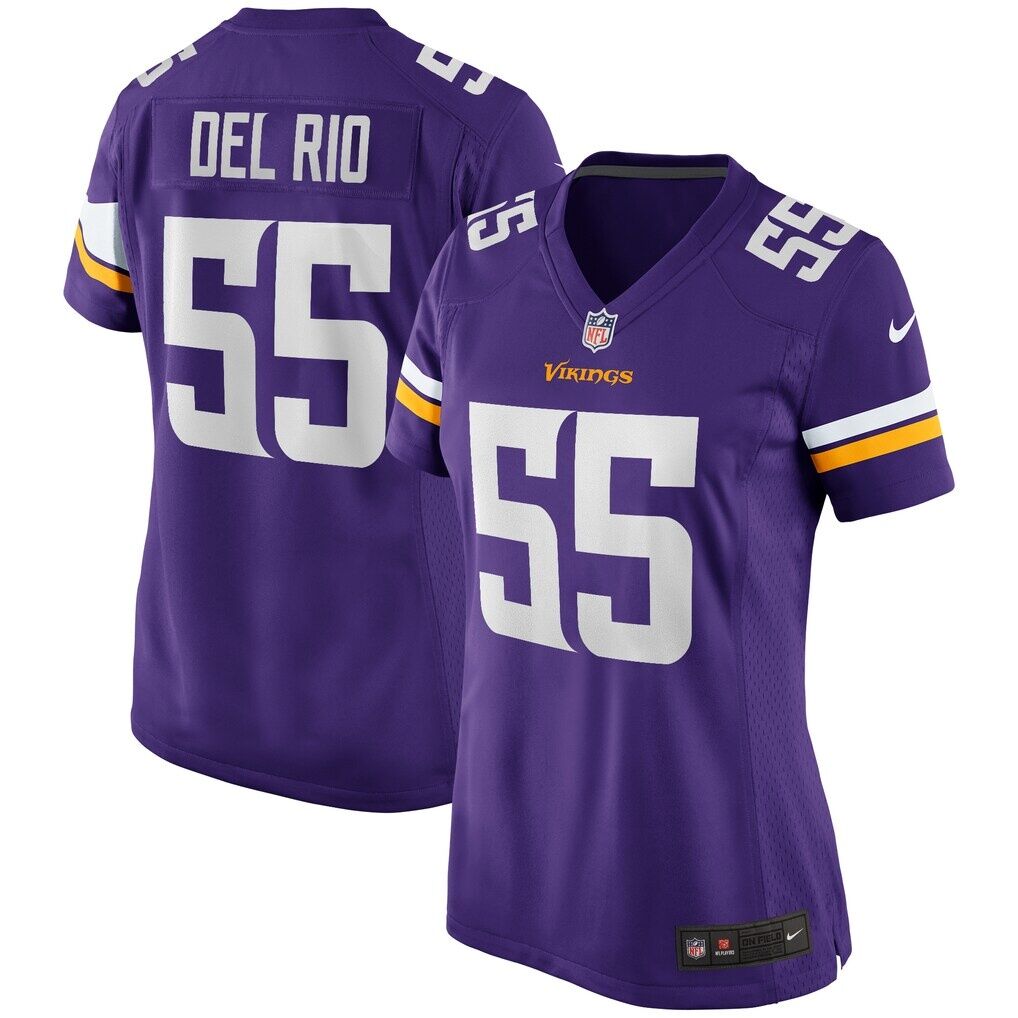 Jack Del Rio Minnesota Vikings Nike Women's Game Retired Player Jersey