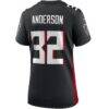 Jamal Anderson Atlanta Falcons Nike Women's Game Retired Player Jersey - Black - Detail View