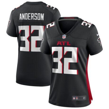 Jamal Anderson Atlanta Falcons Nike Women's Game Retired Player Jersey - Black - Front View