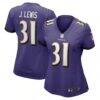 Jamal Lewis Baltimore Ravens Nike Women's Game Retired Player Jersey - Purple - Front View